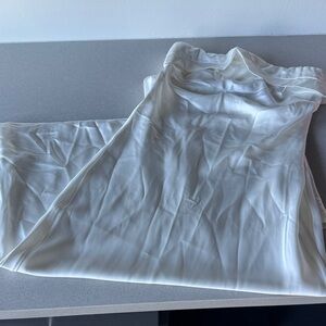 Hello Molly Silky Satin White Slip Dress